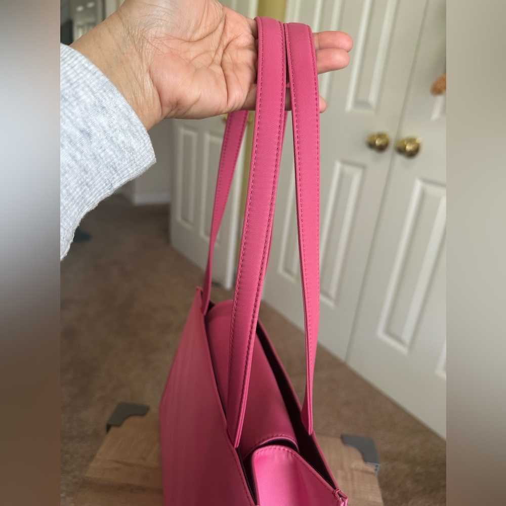 #69. Kate Spade Pink Sam Nylon Tote Bag, Excellent Condition - Picture 8 of 10